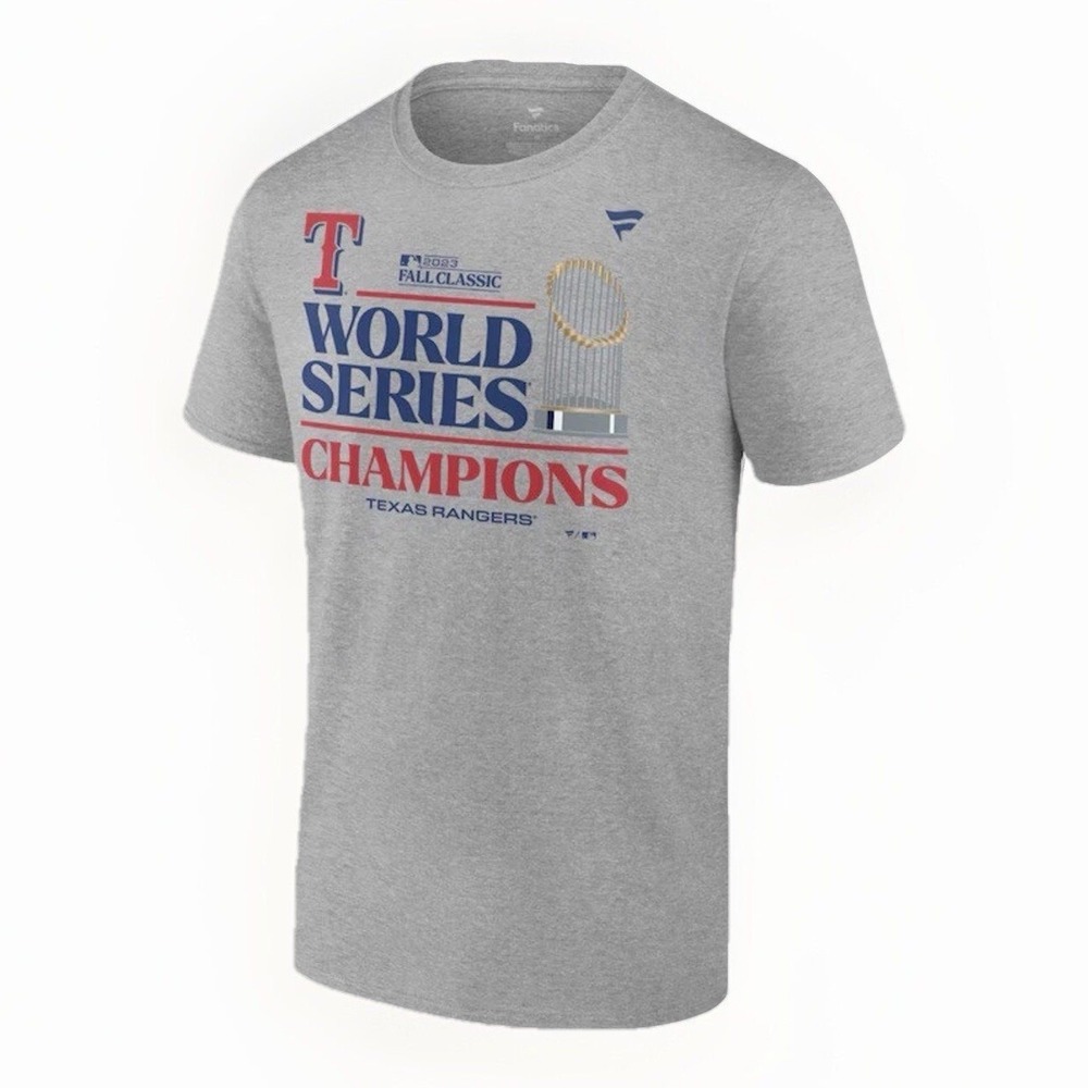 Texas Rangers Fanatics Men's 2023 World Series Champions Locker Room, Large